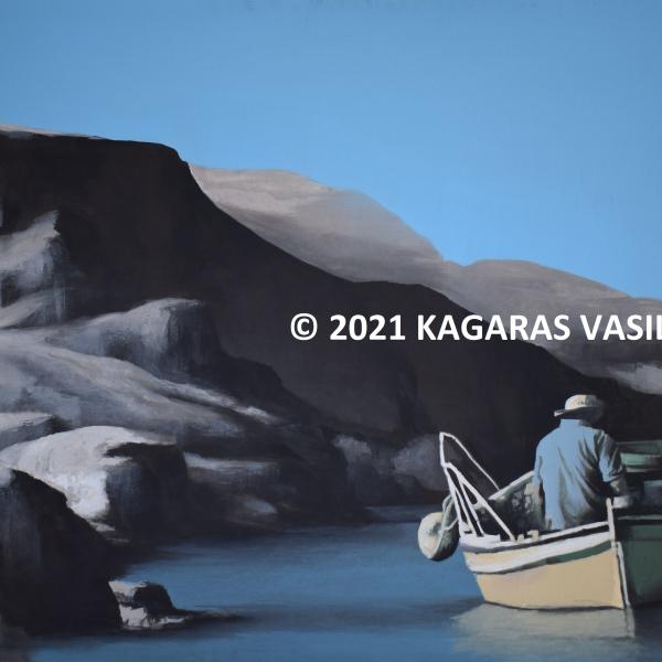 2Kagaras Vasileios b, Introvercy, 2021, acrylic, 0,67X0,92m