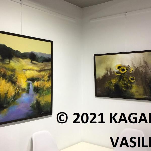 8Καγκαράς Βασίλειος β, Ψευδαίσθηση (αρ.), 0,77Χ1,12μ, Νομοτέλεια (δ.), 0,63Χ0,96μ, 2021