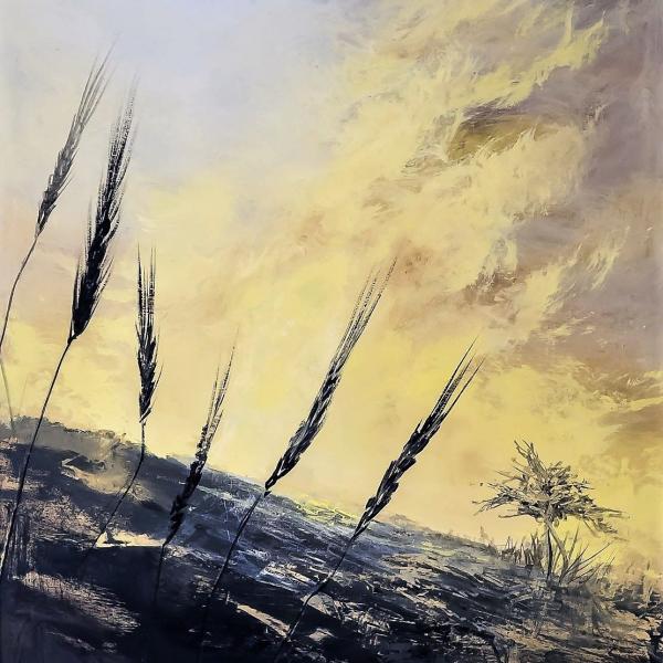 Καγκαράς Βασίλειος, Στοιχεία, 2017, ακρυλικό, 0,50Χ0,60μ